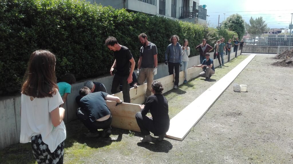 Installation d'un potager de quartier